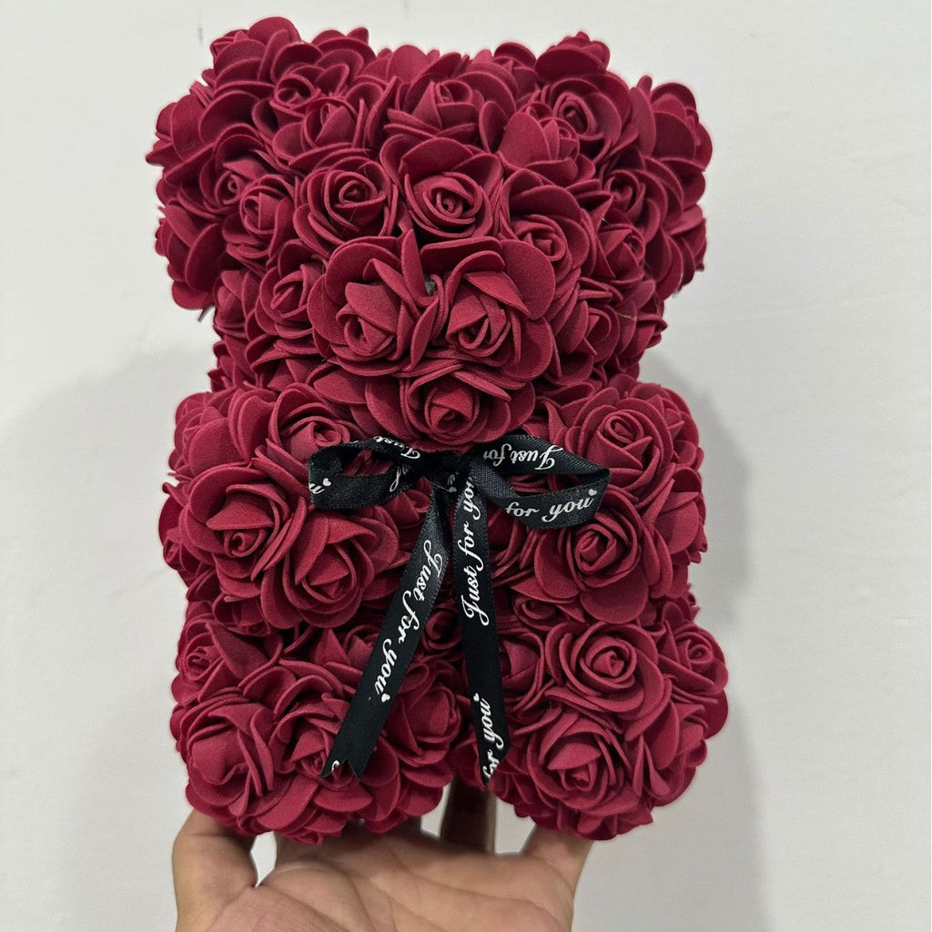 Mother's Day Gift 25cm Foam Flower Bear PE Rose Flower Bear PVC Gift Box Valentine's Day Cross-border Bestseller