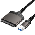 USB 3.0 to SATA Easy Drive Cable Serial Hard Disk 2.5-inch Mobile Hard Disk Adapter Cable USB Aluminum Alloy Shell