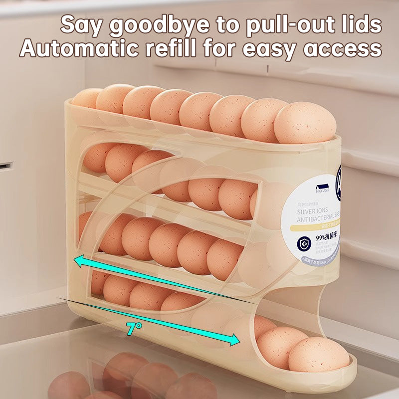 Slide-Roll Egg Box (Fridge Side Door Special Fresh-Keeping)