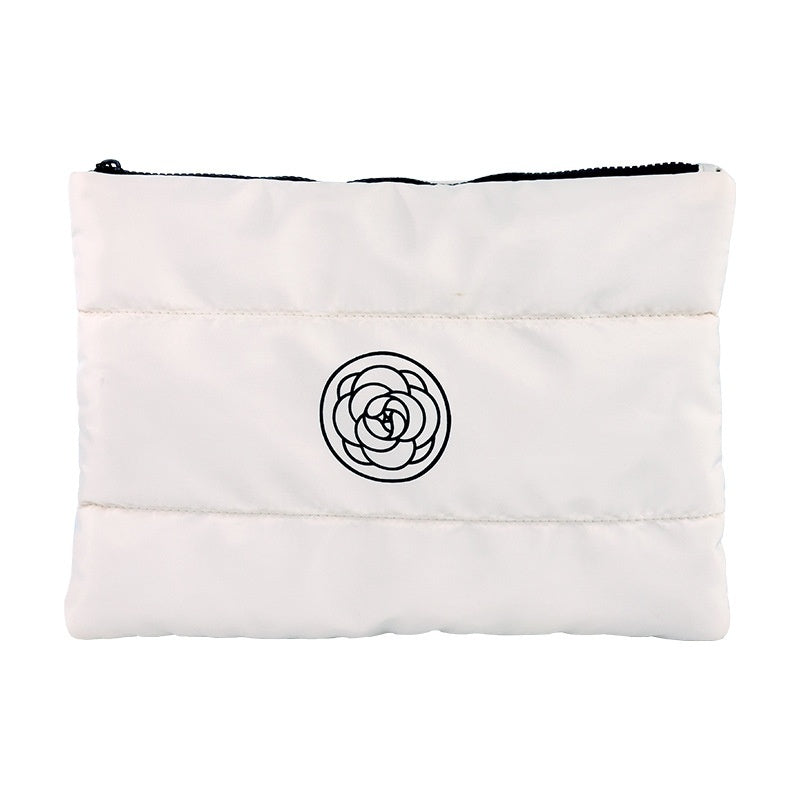 New Camellia Classic Hand-held Cosmetic Bag