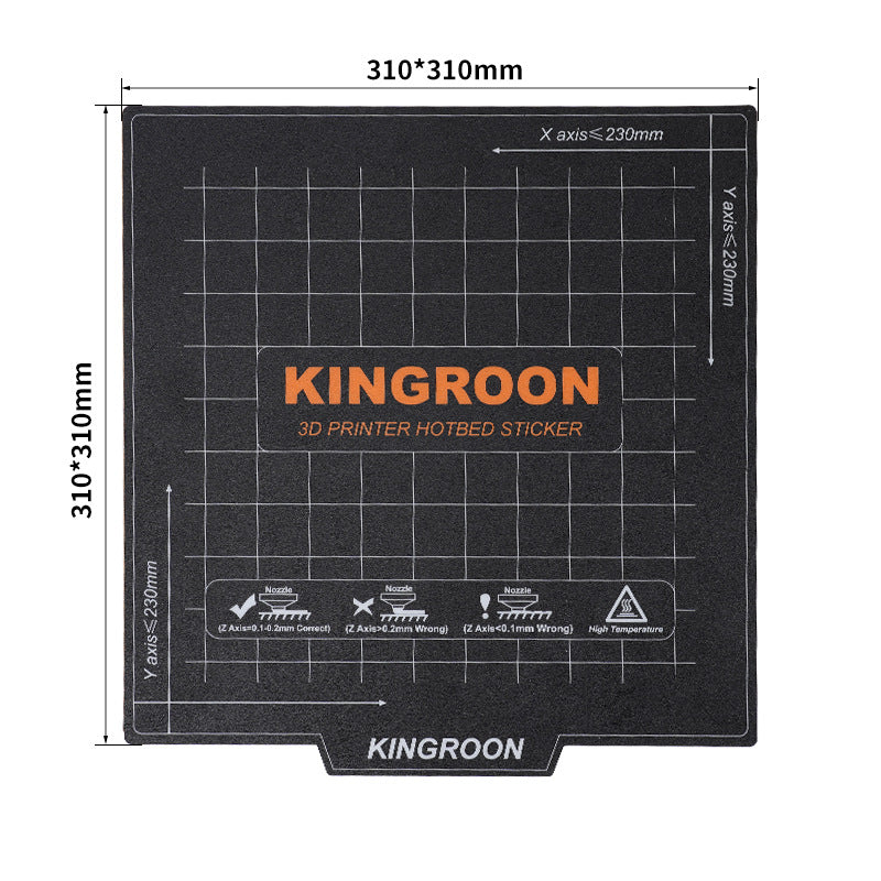 Magnetic Flexible Hot Bed Platform with Anti-Warping Beauty Stickers