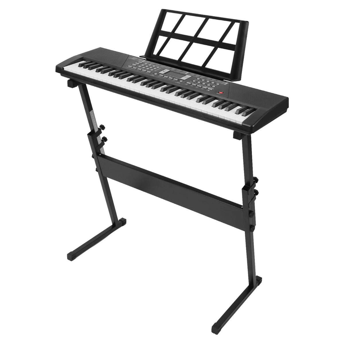 61 Keys Digital Music Keyboard Electric Piano Electronic Musical Instrument Kids Learning Keyboard with Light Up Keys Microphone for 3-12 Year Old Kid