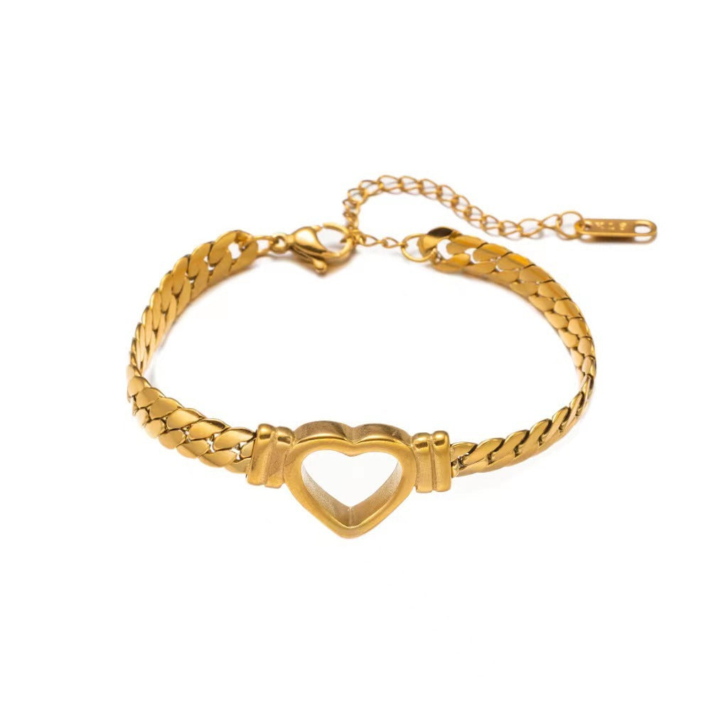 Lux Titanium Snake Bones Clavicle Necklace