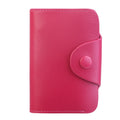Credit Card Holder Wallet PU Leather Snap Closure Purse Accordion Case with 12 Pcs Card Slots