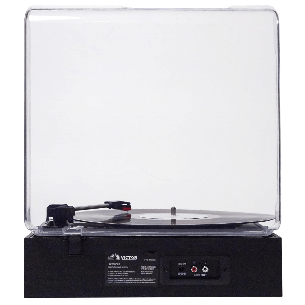 Victor Lakeshore 5-in-1 Hybrid BT Turntable System Black - Refurbished