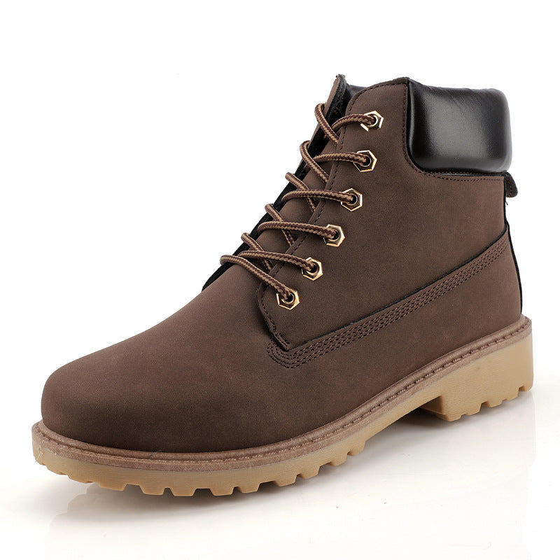 Fashionable high top Martin boots for men casual Baotou workwear shoes autumn and winter men's boots