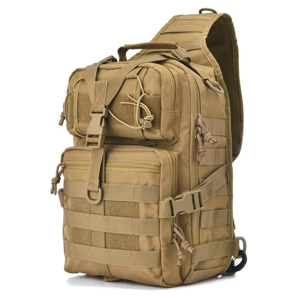 JupiterGear Tactical Military Sling Backpack 15L Shoulder Bag Molle Outdoor Daypack Backpack with Adjustable Strap