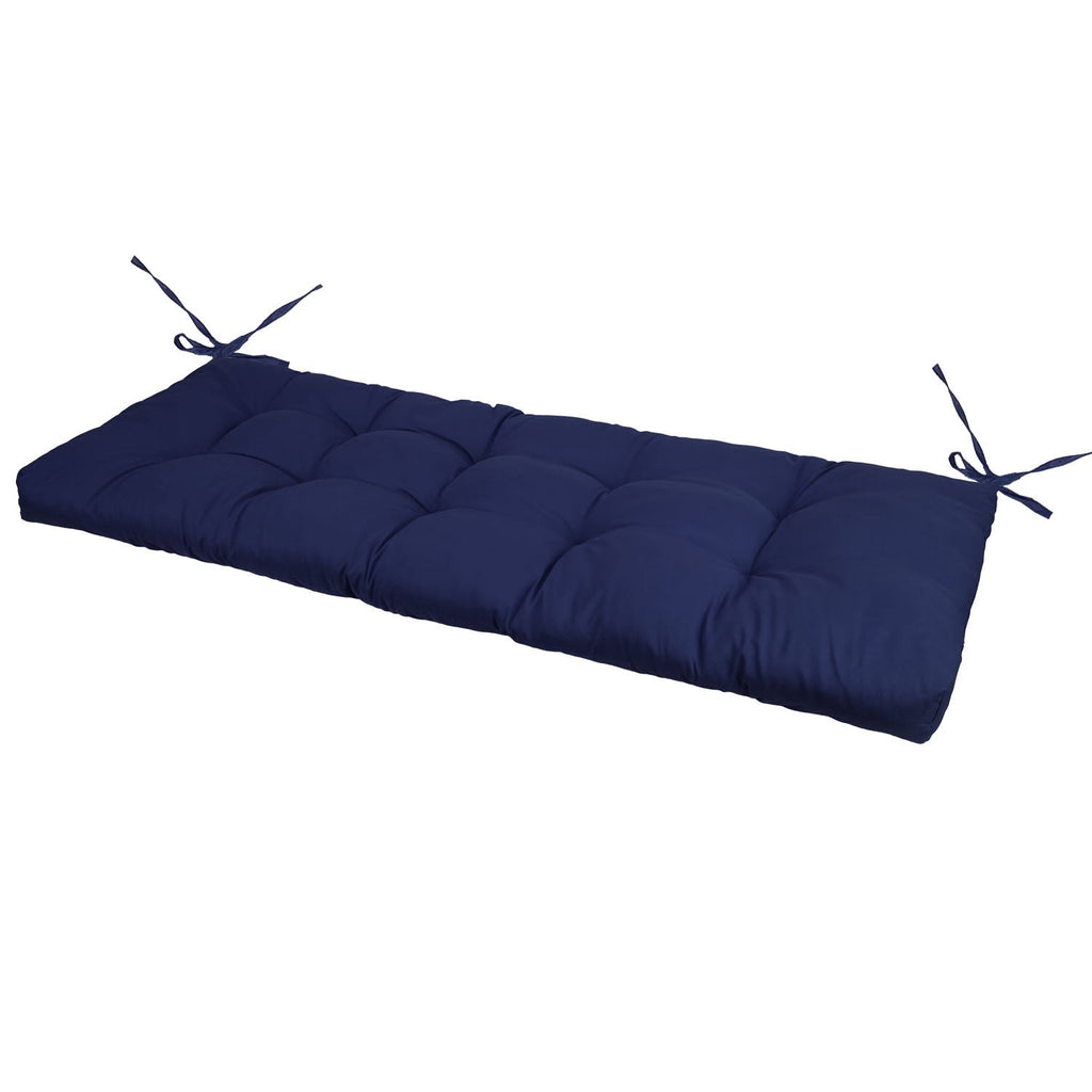 Bench Seat Cushion For Indoor Outdoor Furniture Non Slip Long Chair Cushion with Ties Strap  Swing Cushion 51.18x19.68IN For Garden Patio Balcony Entr