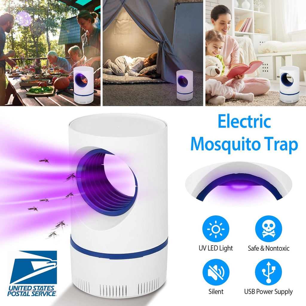 Electric Mosquito Killer Lamp UV Light Mosquito Zapperwith USB Power Supply Portable Fruit Fly Trap Insect Pests Killer Child Safe for Home Kitchen Be