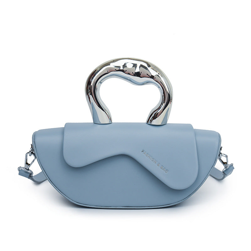 French niche commuting letter armpit bag, women's summer versatile texture, single shoulder crossbody dumpling bag