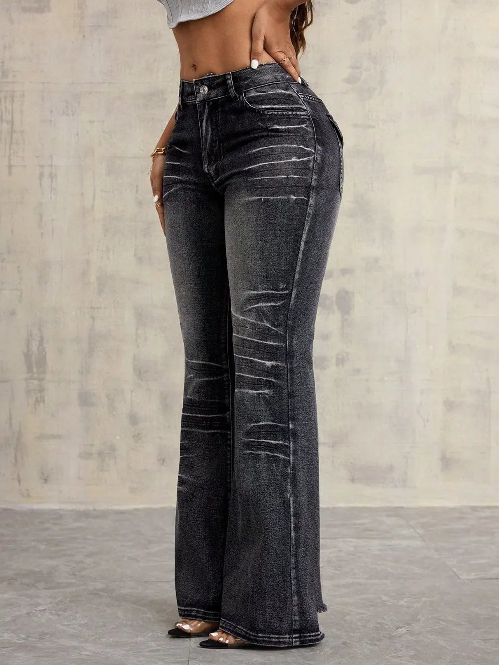 High Waist Bootcut Jeans