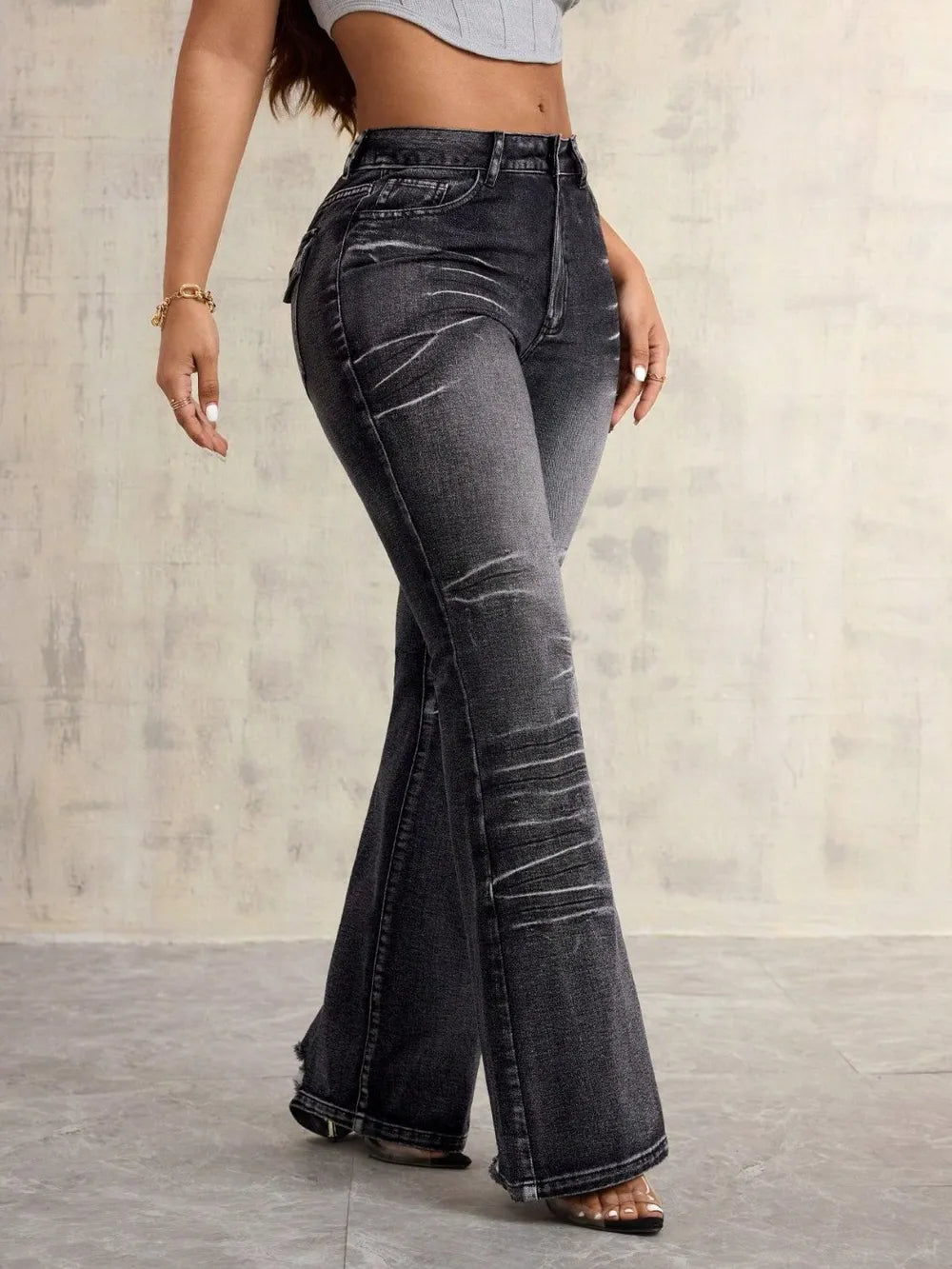 High Waist Bootcut Jeans