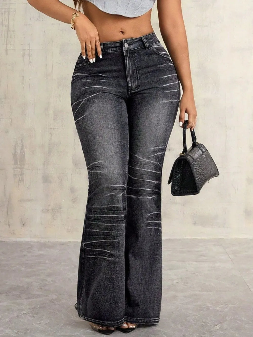 High Waist Bootcut Jeans