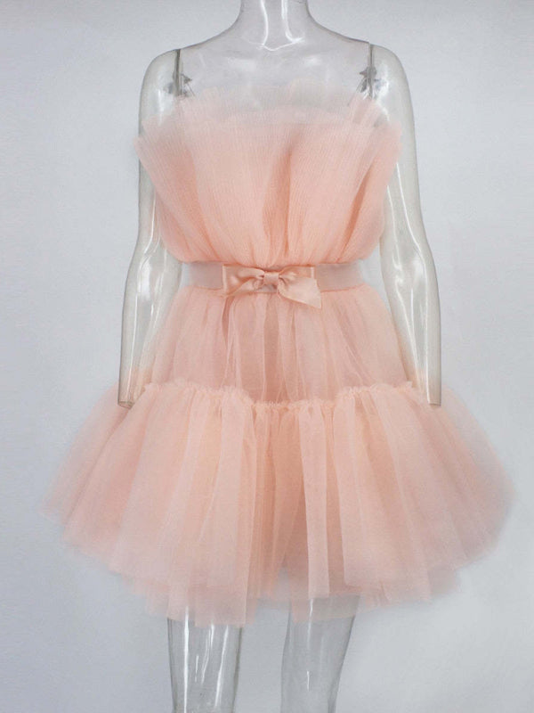 Tulle Bow Tulle Dress