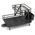 2-Tier Collapsible Dish Rack with Removable Drip Tray