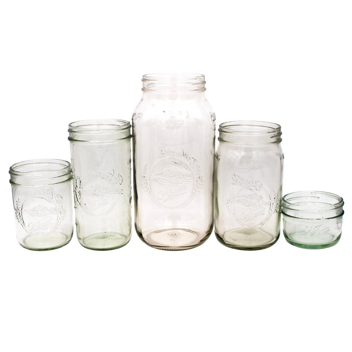 Azure Standard 64oz Wide Mouth Half Gallon Mason Jar - Single Jar
