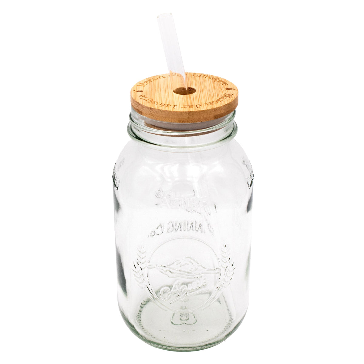 Azure Standard 32oz Regular Mouth Quart Mason Jar - Single Jar