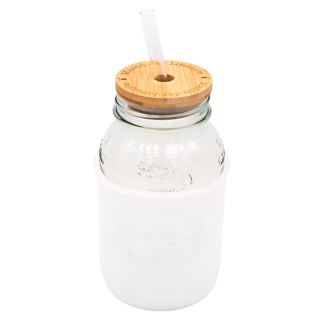 Azure Standard 32oz Regular Mouth Quart Mason Jar - Single Jar