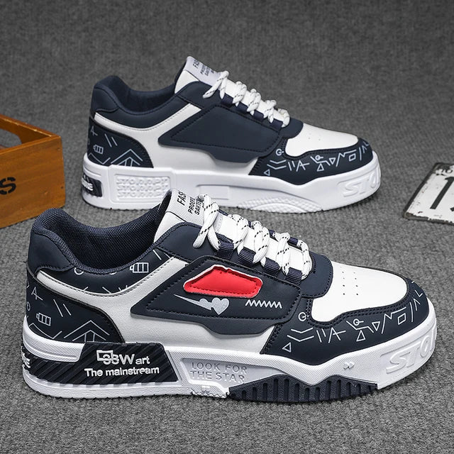 Men's thick soled shoes are fashionable breathable deodorizing wear-resistant and shock-absorbing