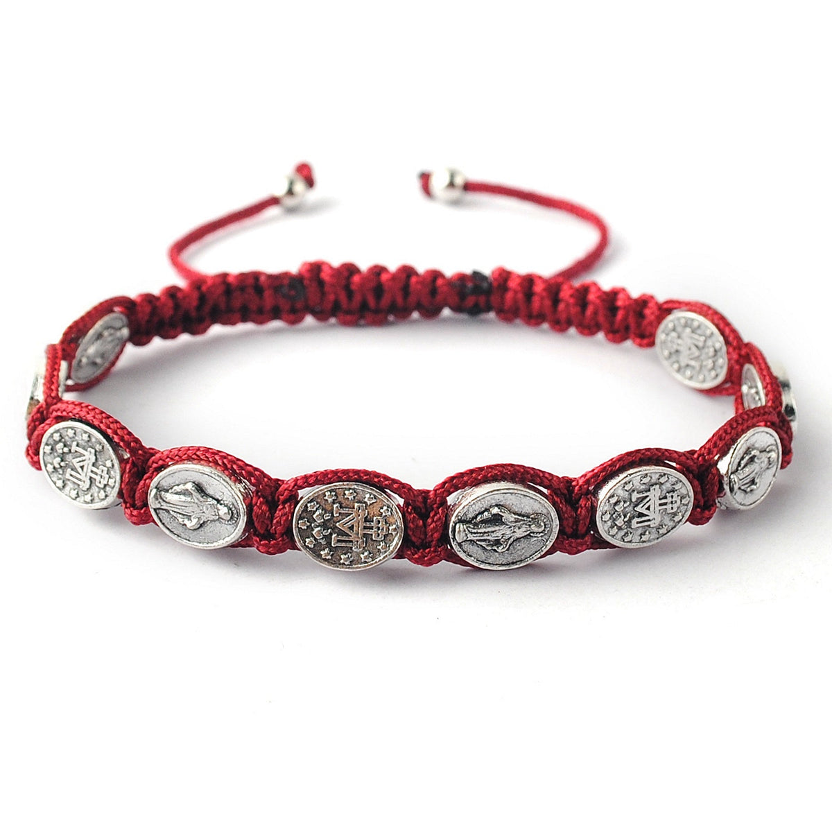 Red Miraculous Medal Bracelet