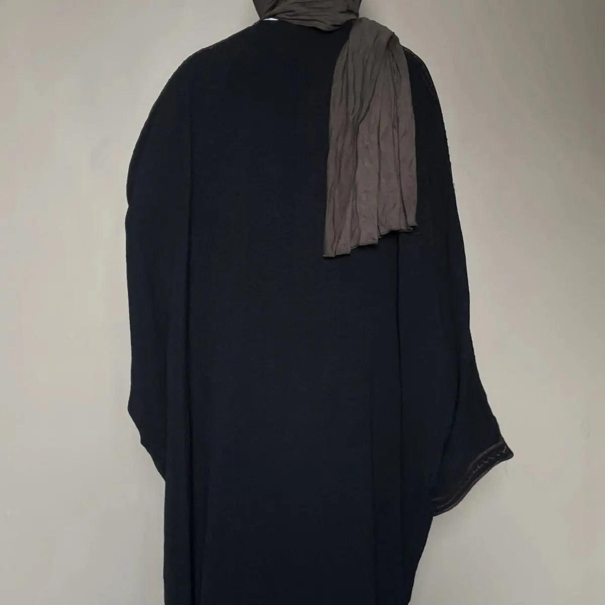 Batwing Sleeve Embroidered Open Abaya (MOA015)