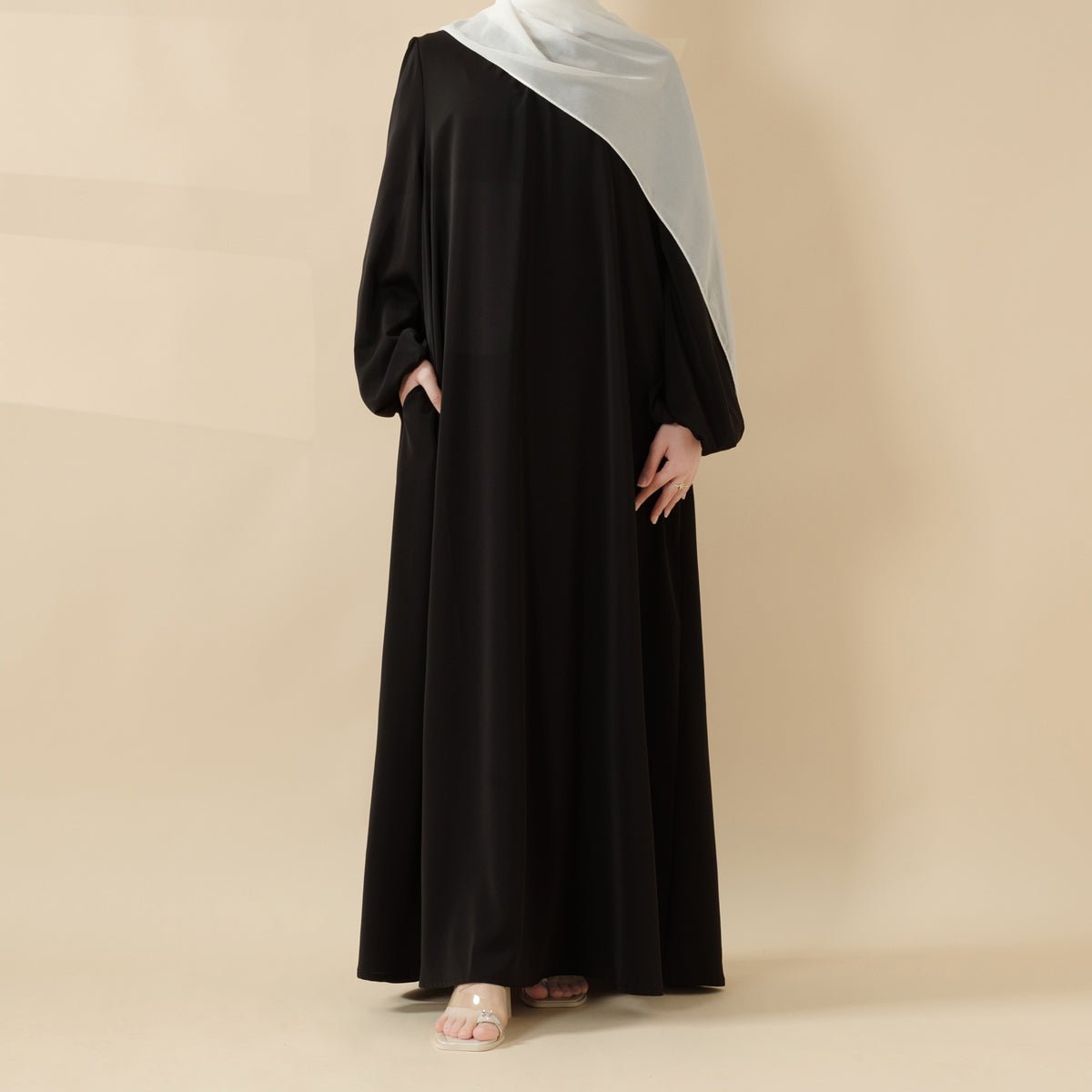 Candy Color Pleated Abaya | Must-have Essential Basic Dress (MA142)