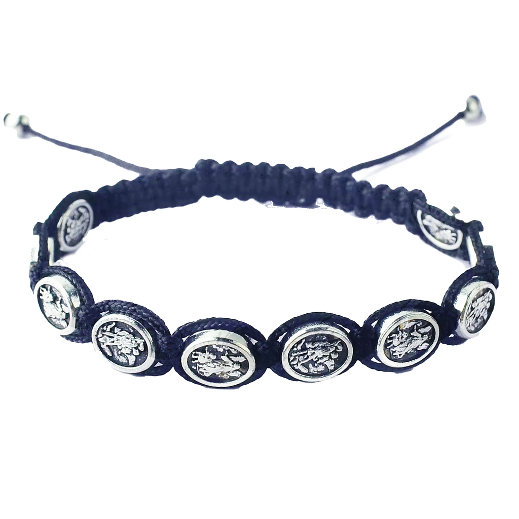 St. Michael Bracelet - Navy Blue