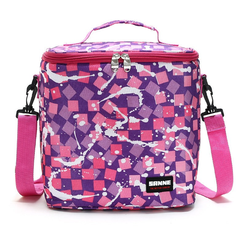 New thermal insulation bag outdoor large capacity picnic ice bag Oxford cloth portable lunch bag PVC
