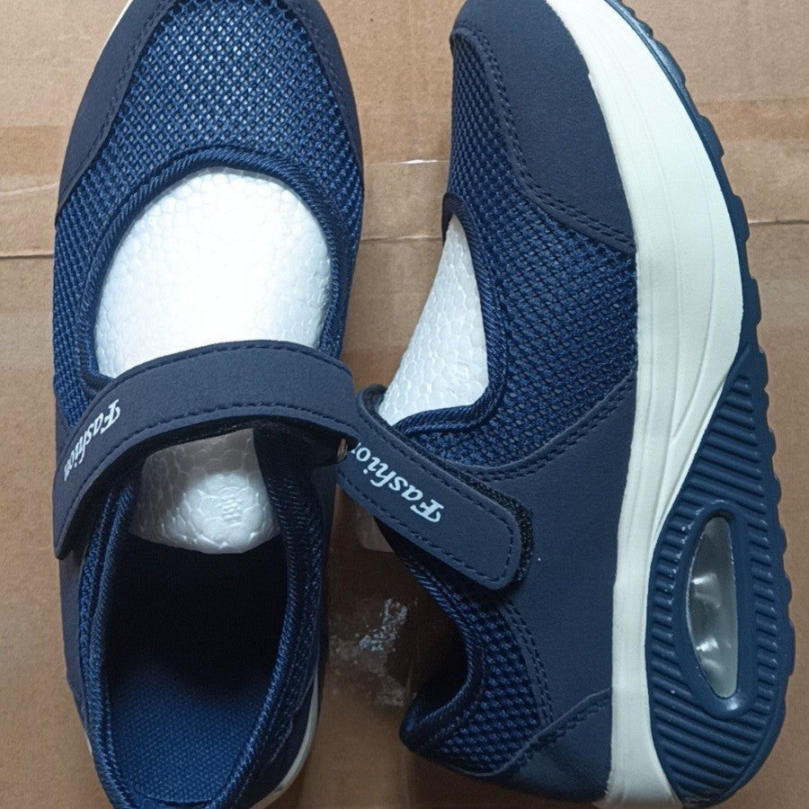 Outdoor large-size mesh shoes rocking shoes women's shoes air cushion mesh shoes sneakers foot covers