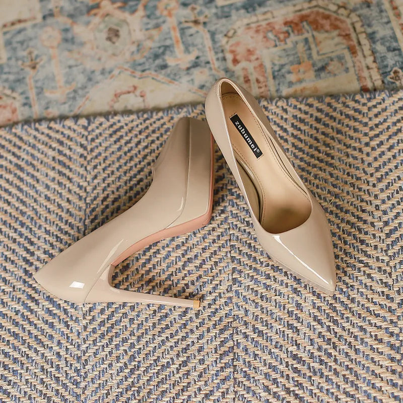 Platform Pointed Toe Stiletto Pumps