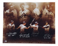 Braves Greats Signed 16x20 Photo, 4 Stat Inscriptions (Beckett)