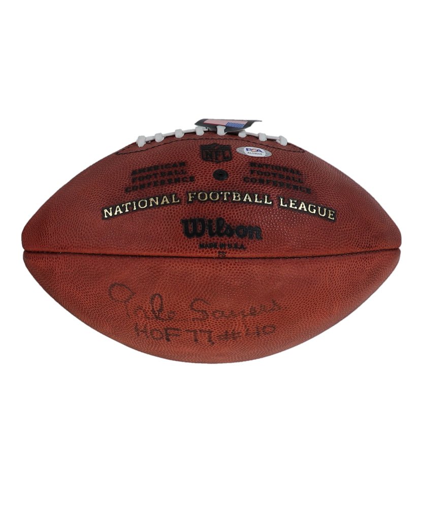 Gale Sayers Signed "The Duke" NFL Game Ball Inscribed "HOF 77" & More (PSA)