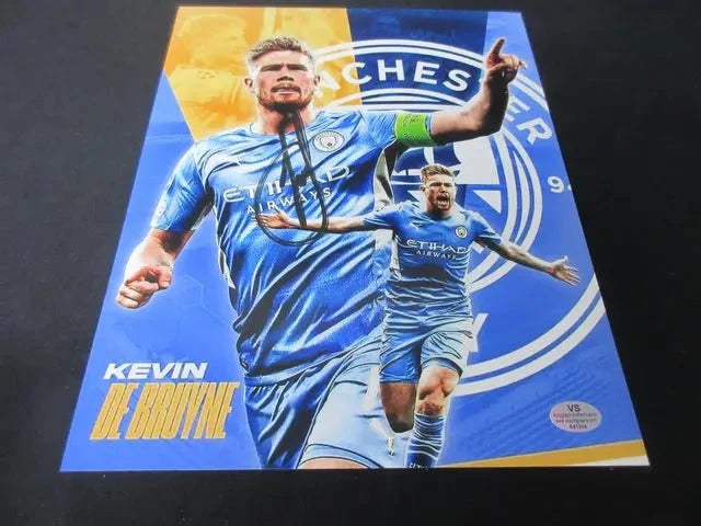 Kevin De Bruyne Manchester City Signed 8x10 Photo VSA COA