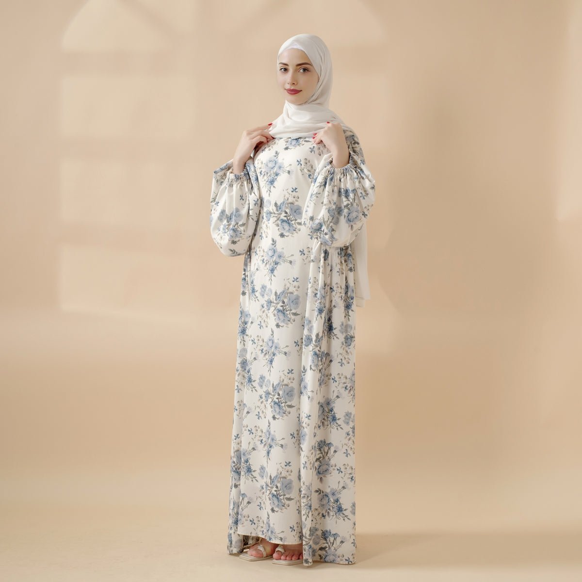 Printed Reversible Abaya (MA082)