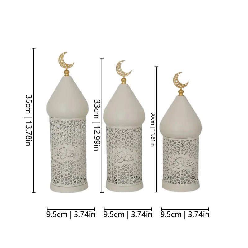 Ramadan Eid Candle Lantern Metal Craft Decorative Light (MAC380)