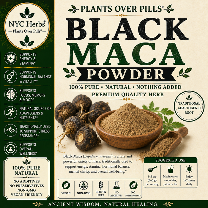 Black Maca | Energy, Stamina, Fertility & Mental Focus