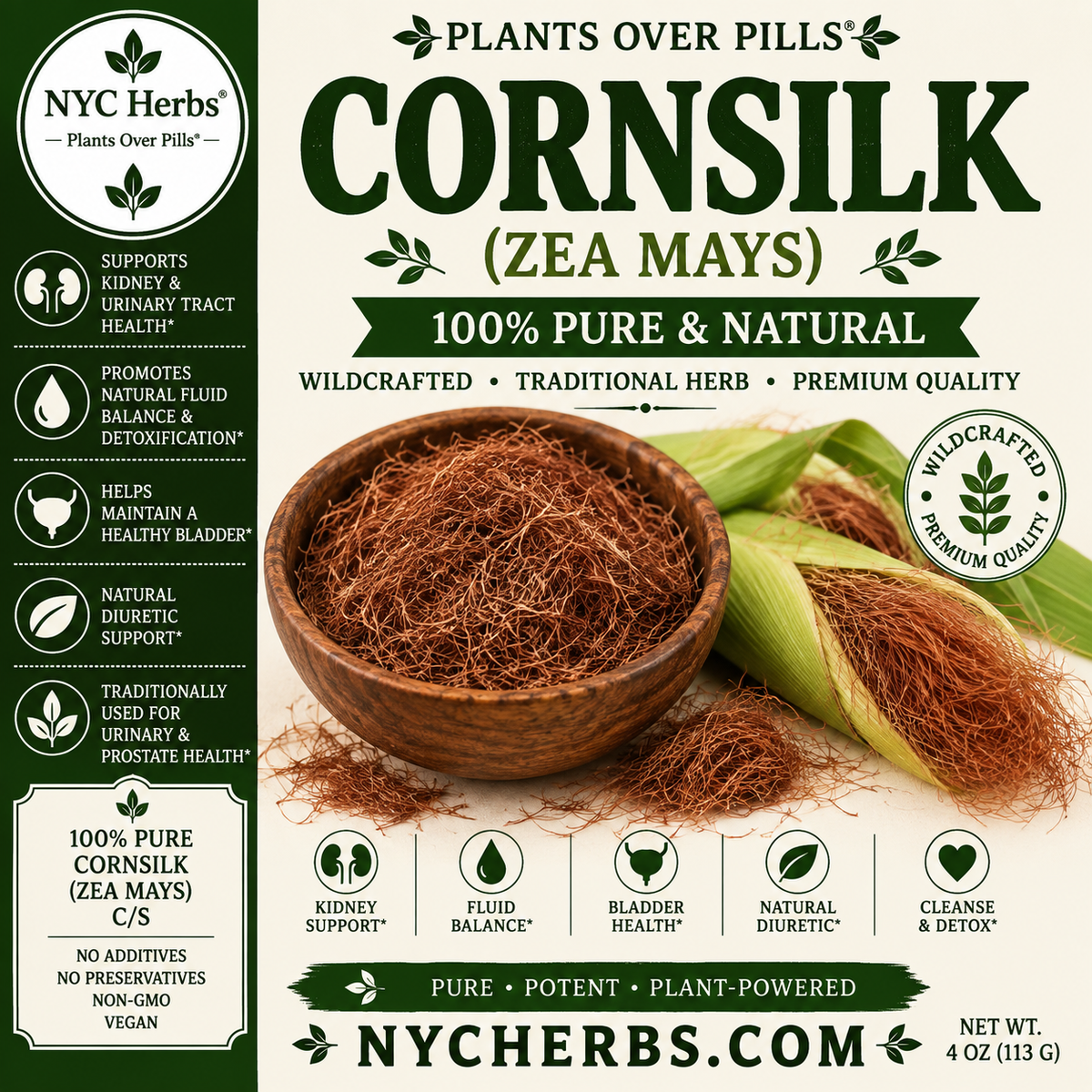 Cornsilk | Urinary Tract Support & Gentle Detox