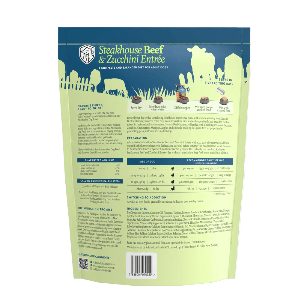 Steakhouse Beef & Zucchini Air-Dried Dog Food