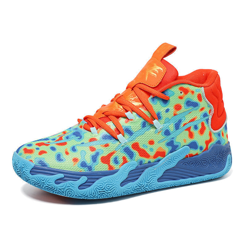Three ball, third-generation purple MB.03 men's and women's indoor and outdoor shock-absorbing and anti slip basketball shoes