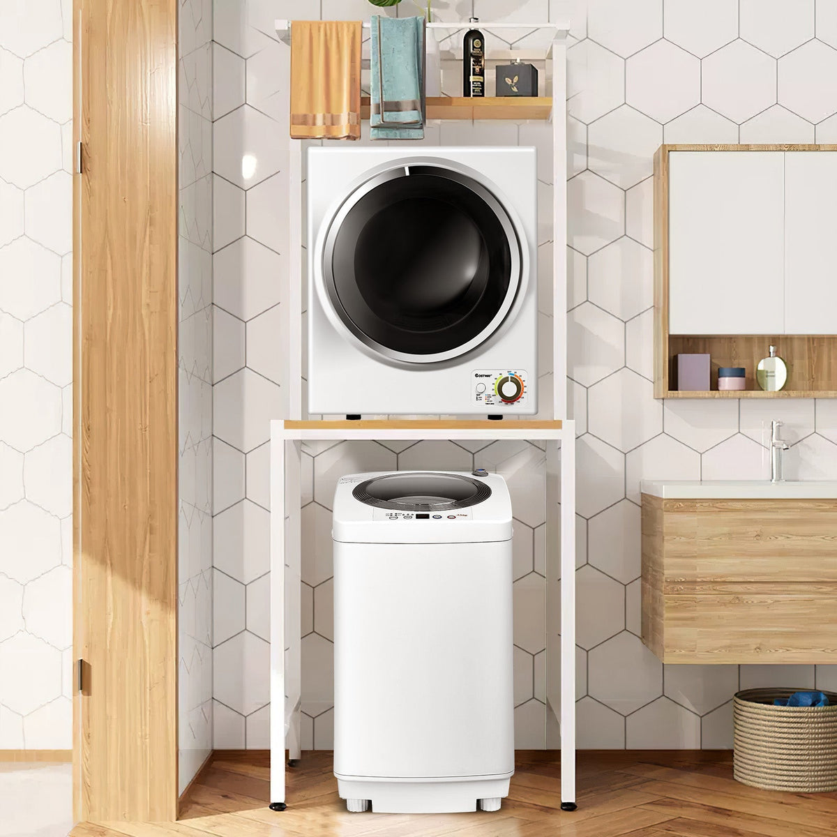 Electric Laundry Dryer and Full-Automatic Washing Machine Combo