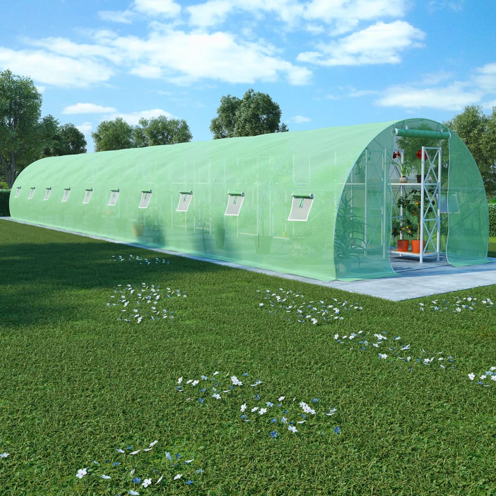 vidaXL Greenhouse Outdoor Grow House Green House for Plant Growing Gardening