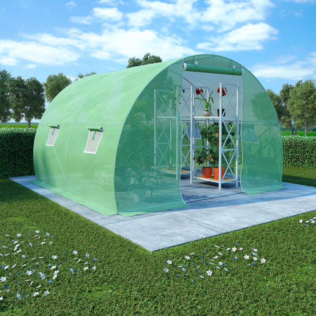 vidaXL Greenhouse Outdoor Grow House Green House for Plant Growing Gardening