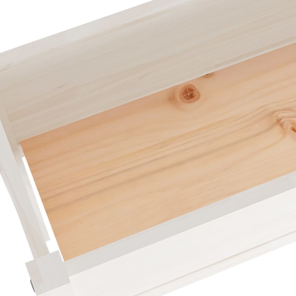 vidaXL Planter Outdoor Raised Garden Bed Flower Box with Legs Solid Wood Pine