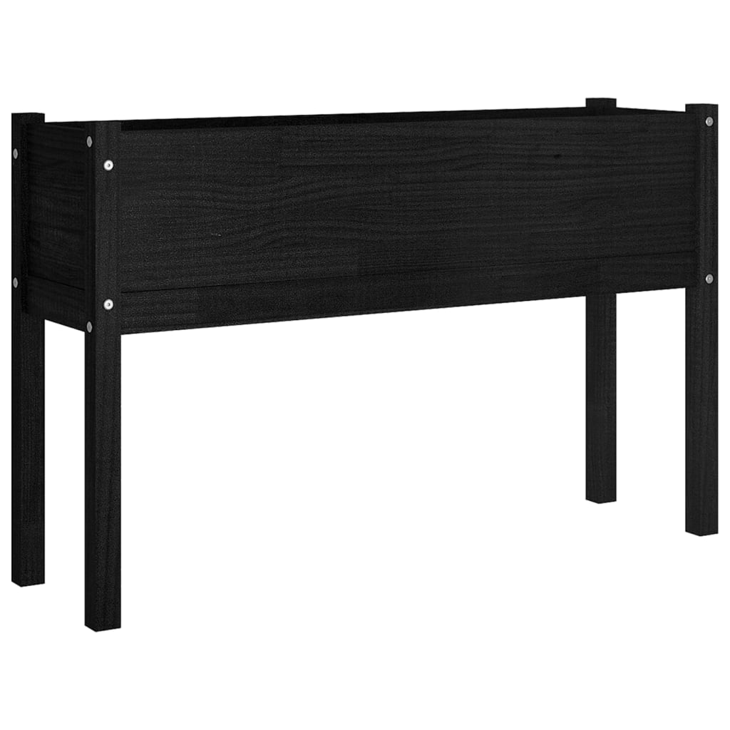 vidaXL Planter Outdoor Raised Garden Bed Flower Box with Legs Solid Wood Pine