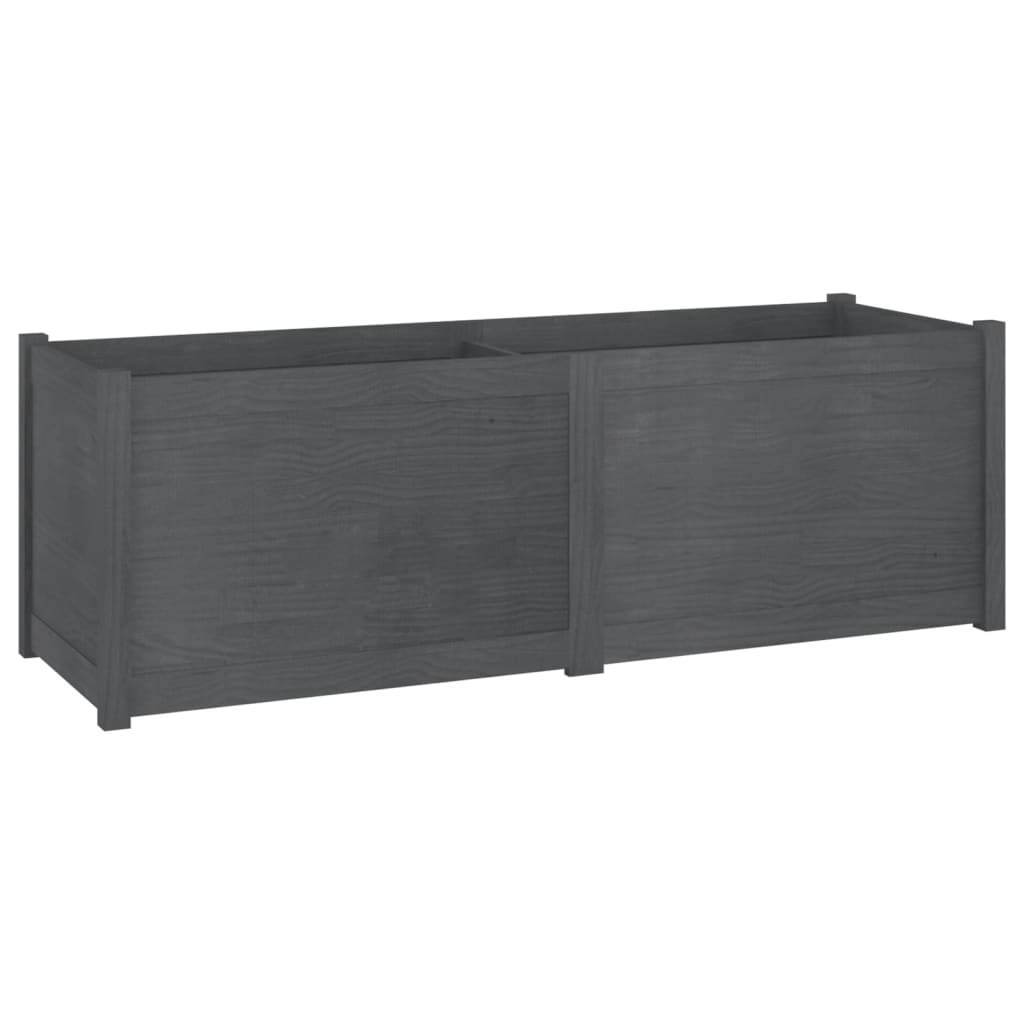 vidaXL Planter Patio Outdoor Raised Garden Bed Flower Box Solid Wood Pine