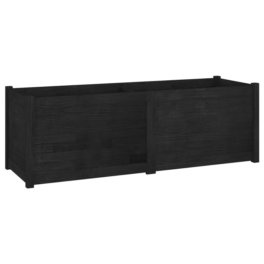 vidaXL Planter Patio Outdoor Raised Garden Bed Flower Box Solid Wood Pine