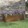 vidaXL Planter Patio Outdoor Raised Garden Bed Flower Box Solid Wood Pine