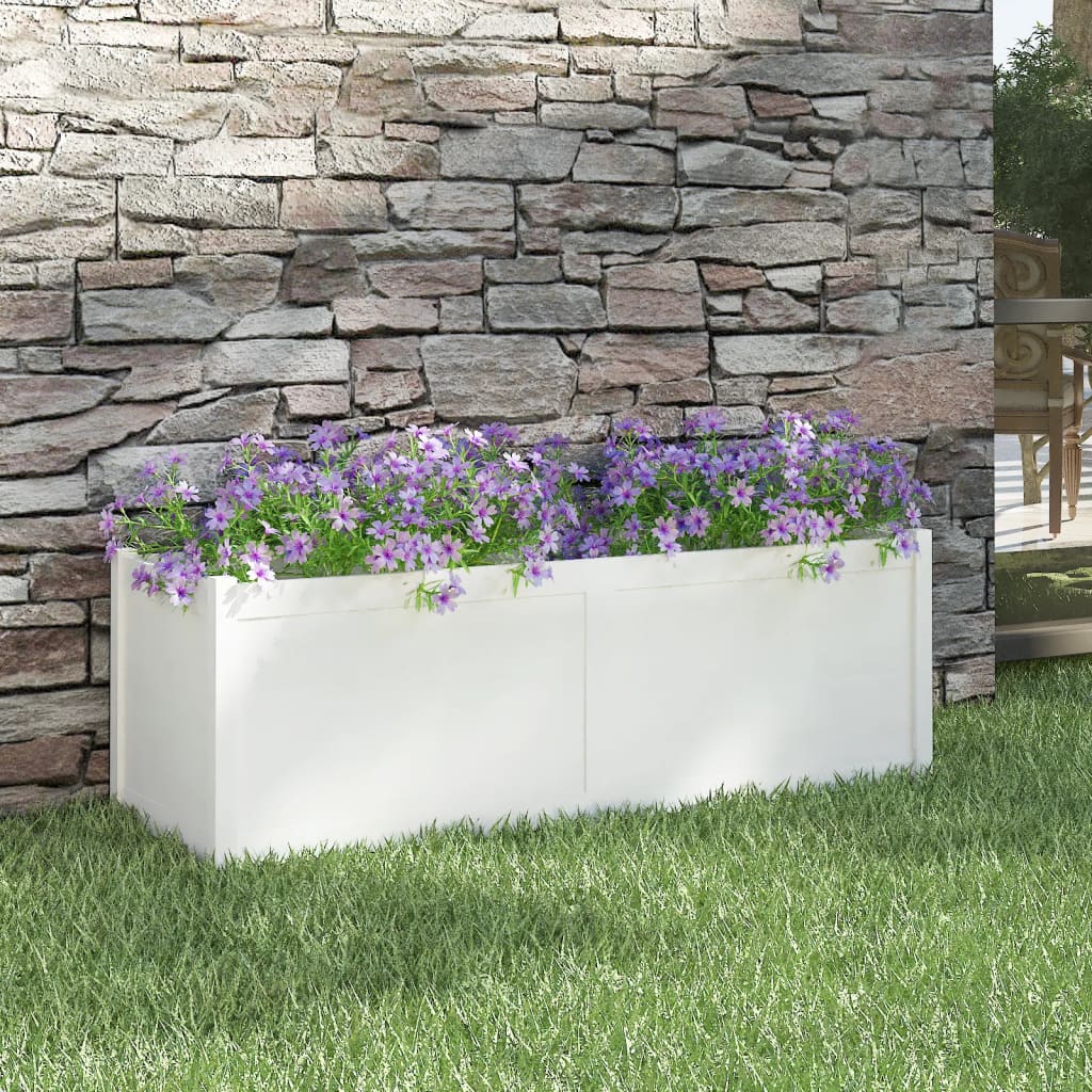 vidaXL Planter Patio Outdoor Raised Garden Bed Flower Box Solid Wood Pine