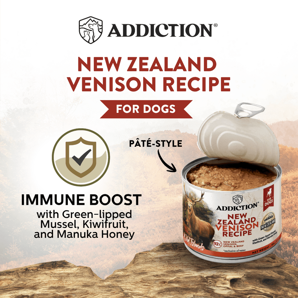 Wild Islands New Zealand Venison Recipe Premium Grain-free Canned Dog Food 185g