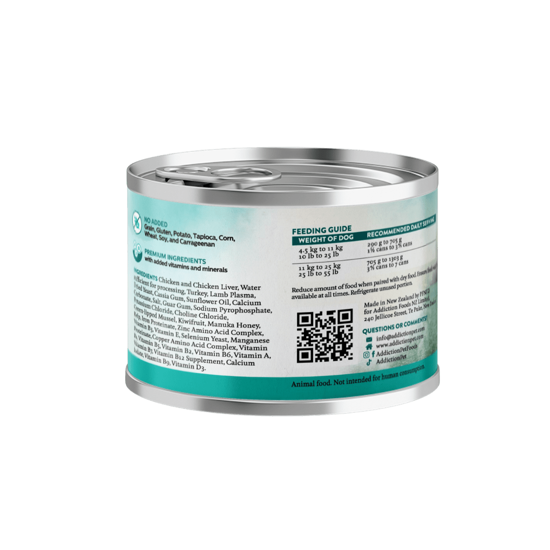 Wild Islands Island Chicken & Turkey Recipe Premium Grain-free Canned Dog Food 185g